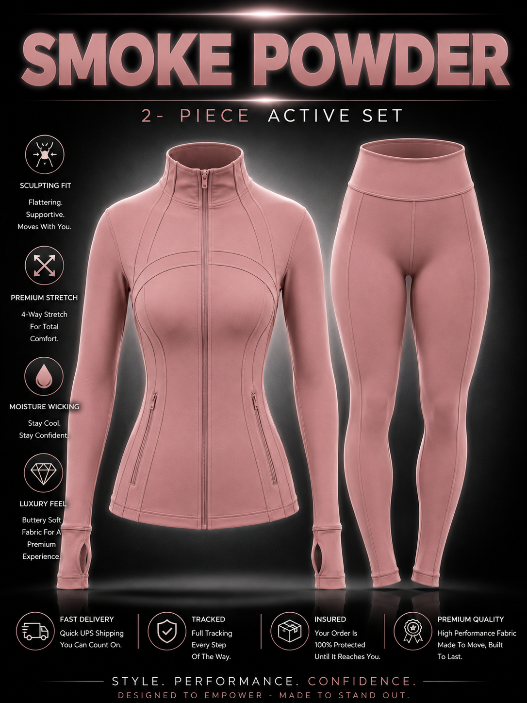 ✨ The Standard Collection-✨ Define Jacket + Legging Set (2-Piece) – Standard Zipper Edition ✨
