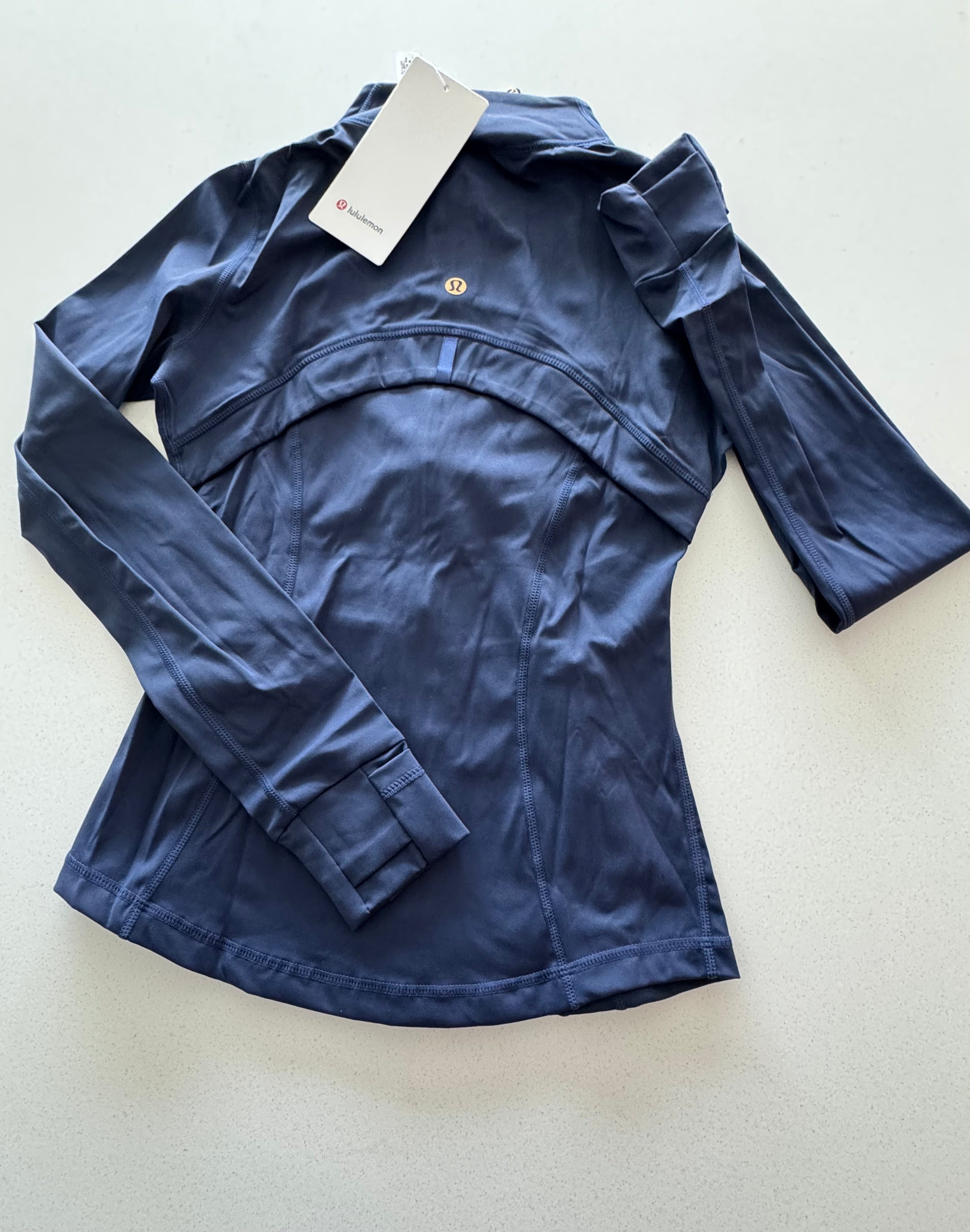 Navy Blue W/ Gold Zipper I NWT  🏷️ I  LuLuLemon Athletica Define Women’s 2-Piece Set